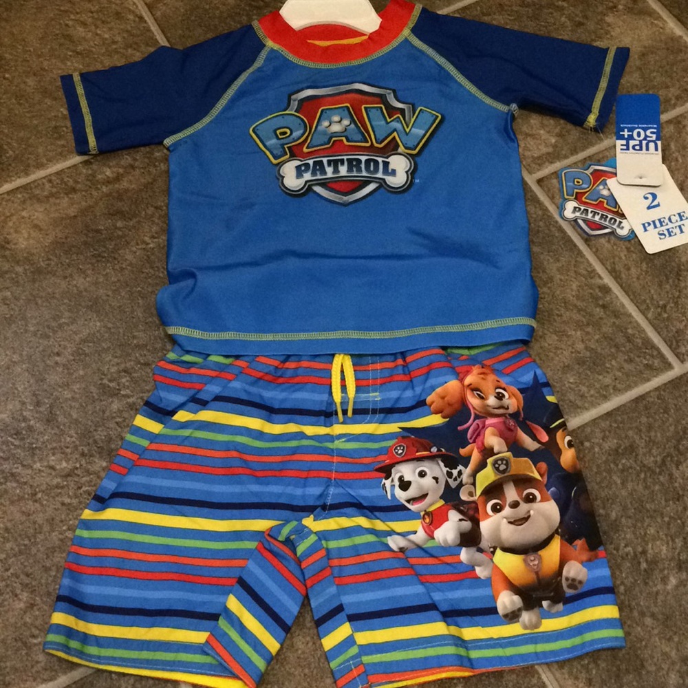 2 piece paw patrol swim set